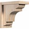 Ekena Millwork New Brighton Smooth Corbel w/Backplate, Douglas Fir, 5 1/2"W x 10"D x 10"H COR06X10X10NEB01SDF - alternate 1